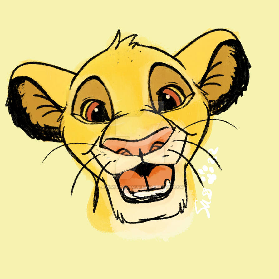 Happy Color Simba Runs Happy Simba by JewlzDecgan4ever on DeviantArt