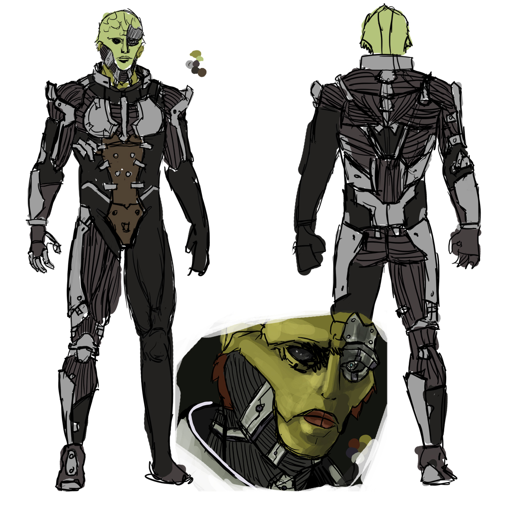 Thane Krios cyborg idea xD