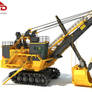 3D Electric Rope Shovel model