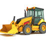 3D Backhoe Loader