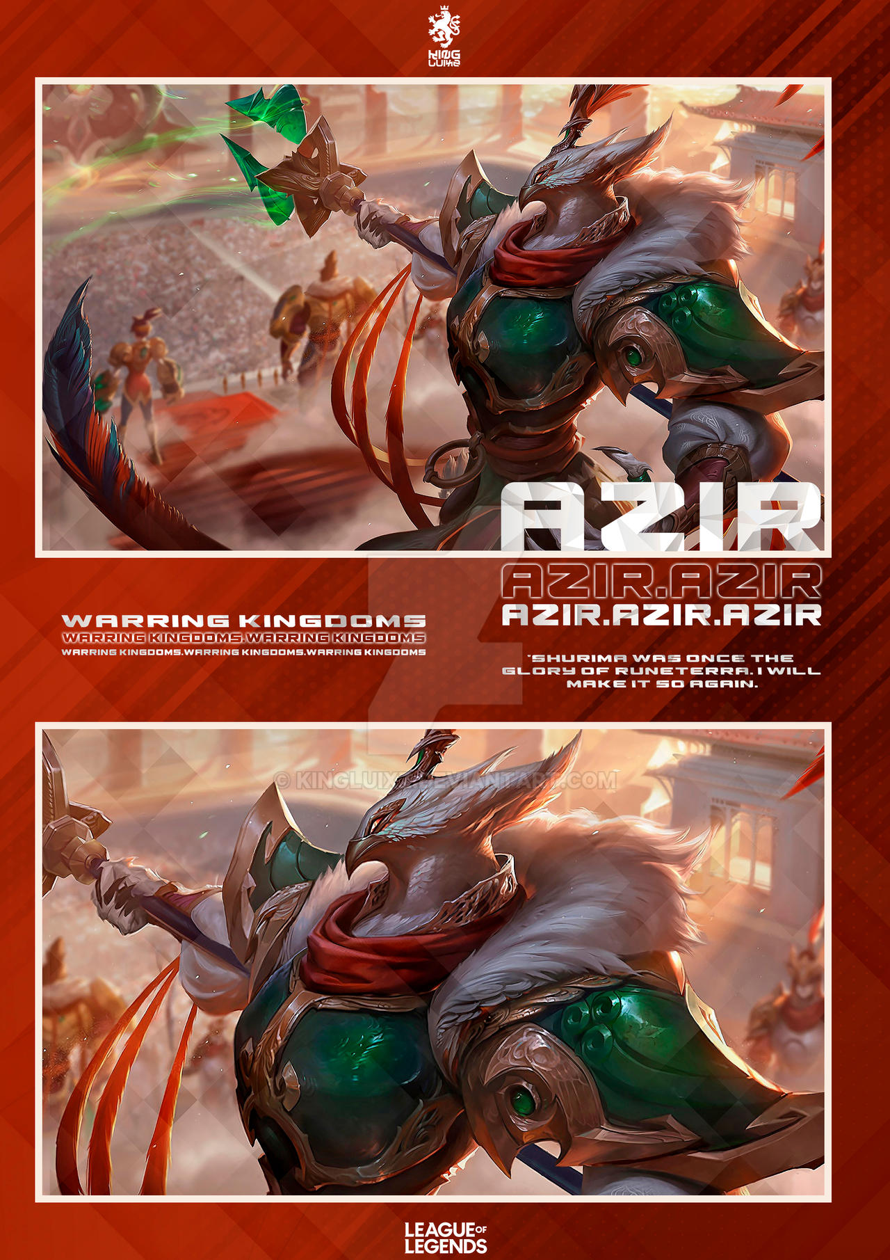 Azir Ult Ruler AZIR by KingLuixz on DeviantArt