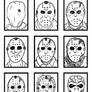 THE MANY FACES OF JASON VORHEES