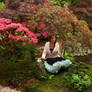 Lolita in a japanese garden