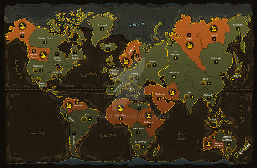 RISK GAME MAP by adelita27 on DeviantArt