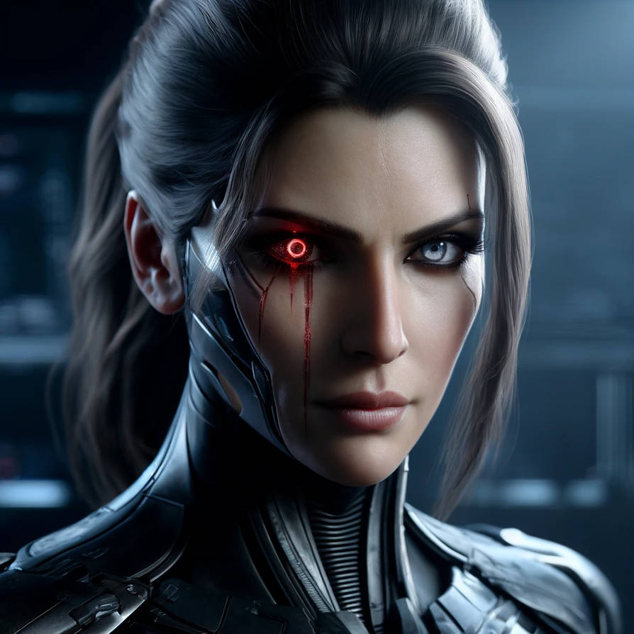 Female Terminator 01 by Dharquen on DeviantArt