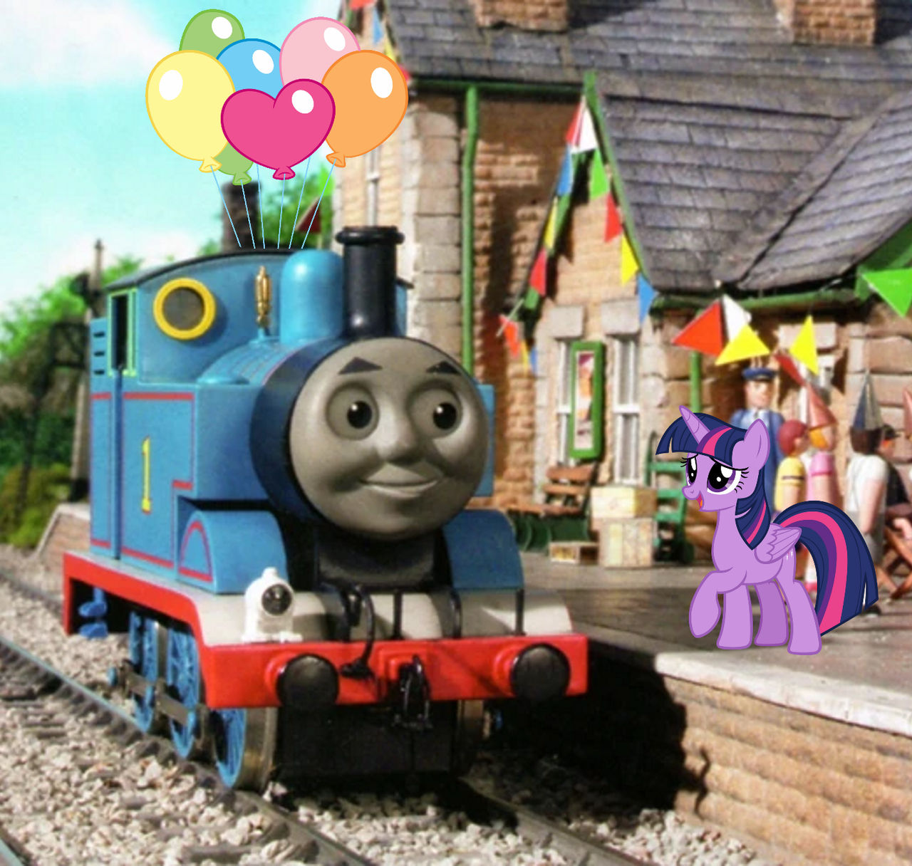 Thomas celebrates Twilight’s Birthday by ThomasTenCents34526 on DeviantArt