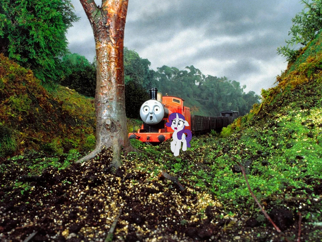 James Rarity A tree blocking James and Rarity's way by ThomasTenCents34526 on DeviantArt