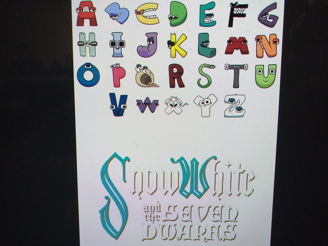 Changed the alphabet lore letters.
