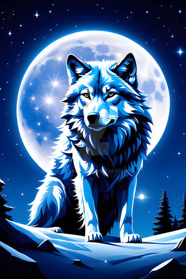 Blue-Eyed Stalking Wolf Tattoo by WildSpiritWolf on DeviantArt