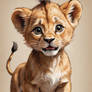 Curious Lion Cub