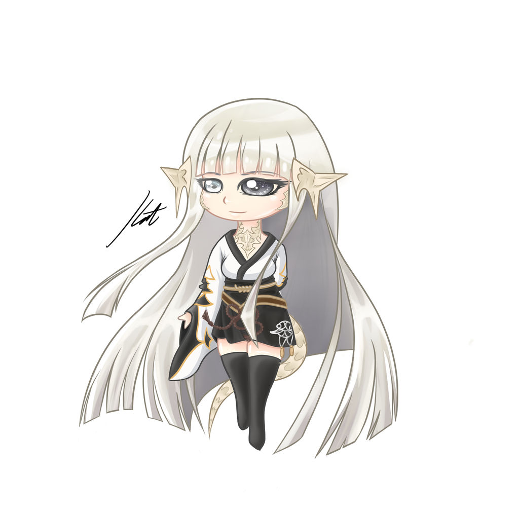 Chibi Ra FFXIV AU'RA Chibi by Kittikomori on DeviantArt