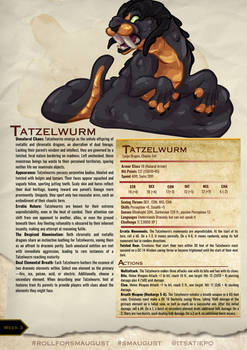 Roll for Smaugust 3 Tatzelwurm