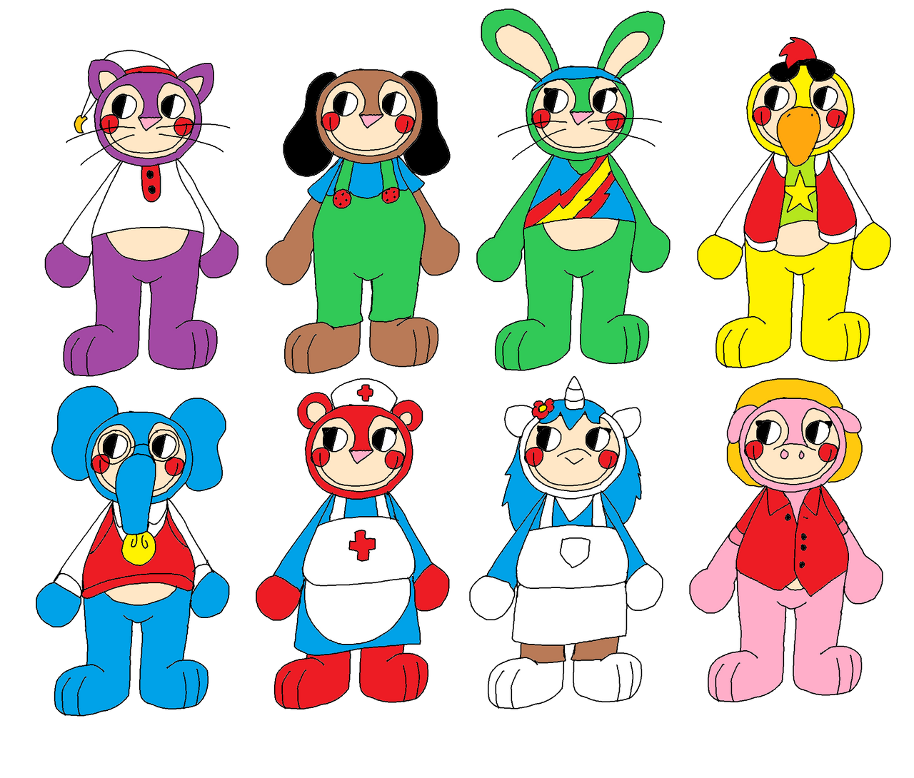 Smiley Critters Raceser Rabbit Smilling Critters by AndreasBlackpaw on DeviantArt