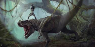 Predator vs Tyrannosaur. Remake)