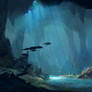 Underwater cave