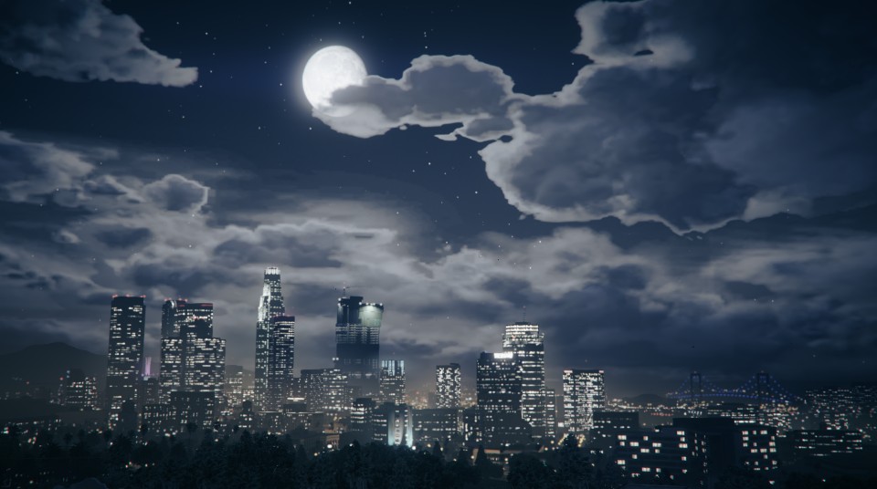los santos night time wallpaper by