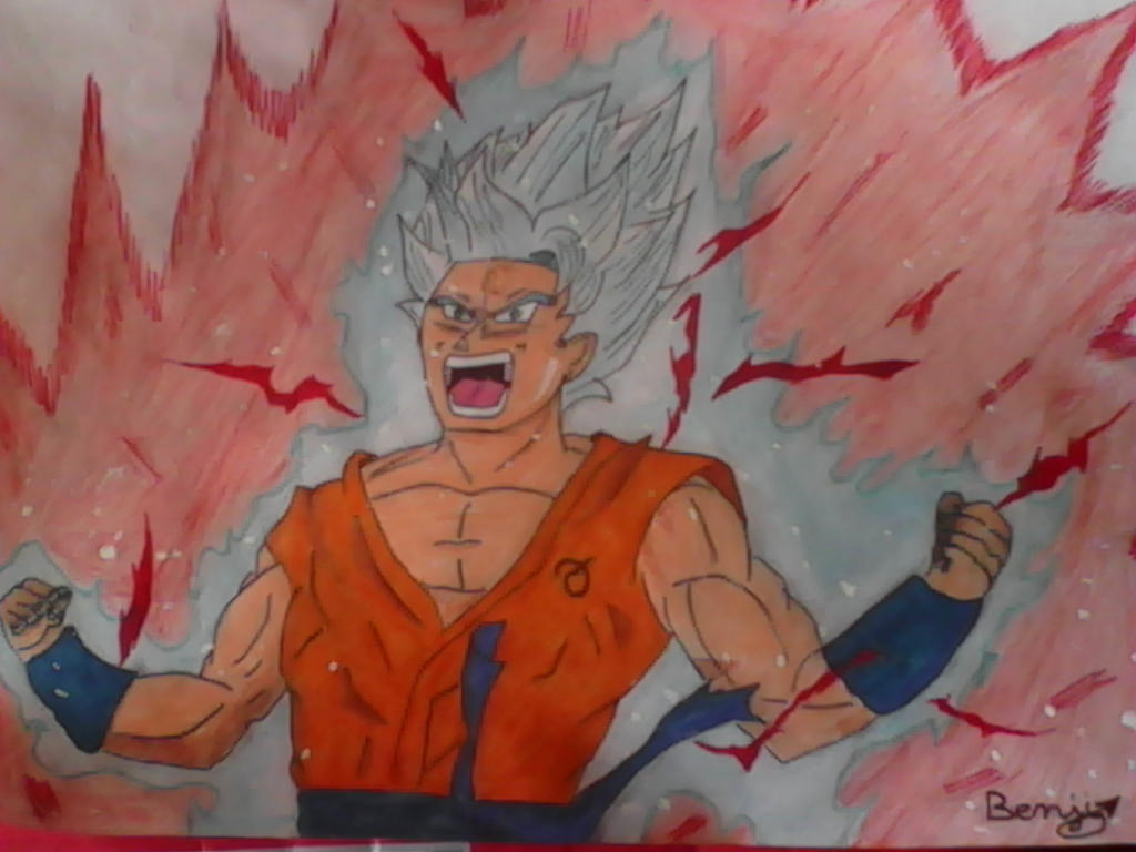 COMO DESENHAR Goku Super Saiyan Blue Kaioken x10, HOW TO DRAW (Pintura) #2