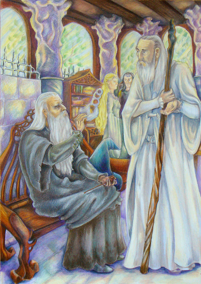 Gandalf and Saruman