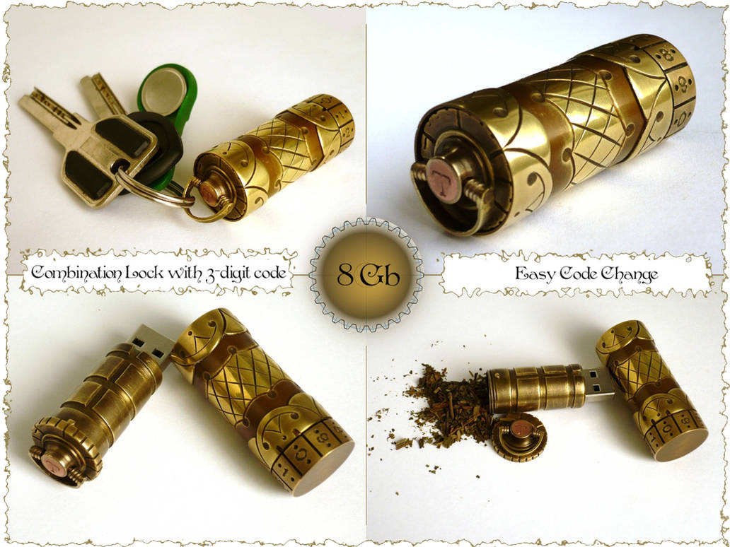 Steampunk USB flash by 42RUS