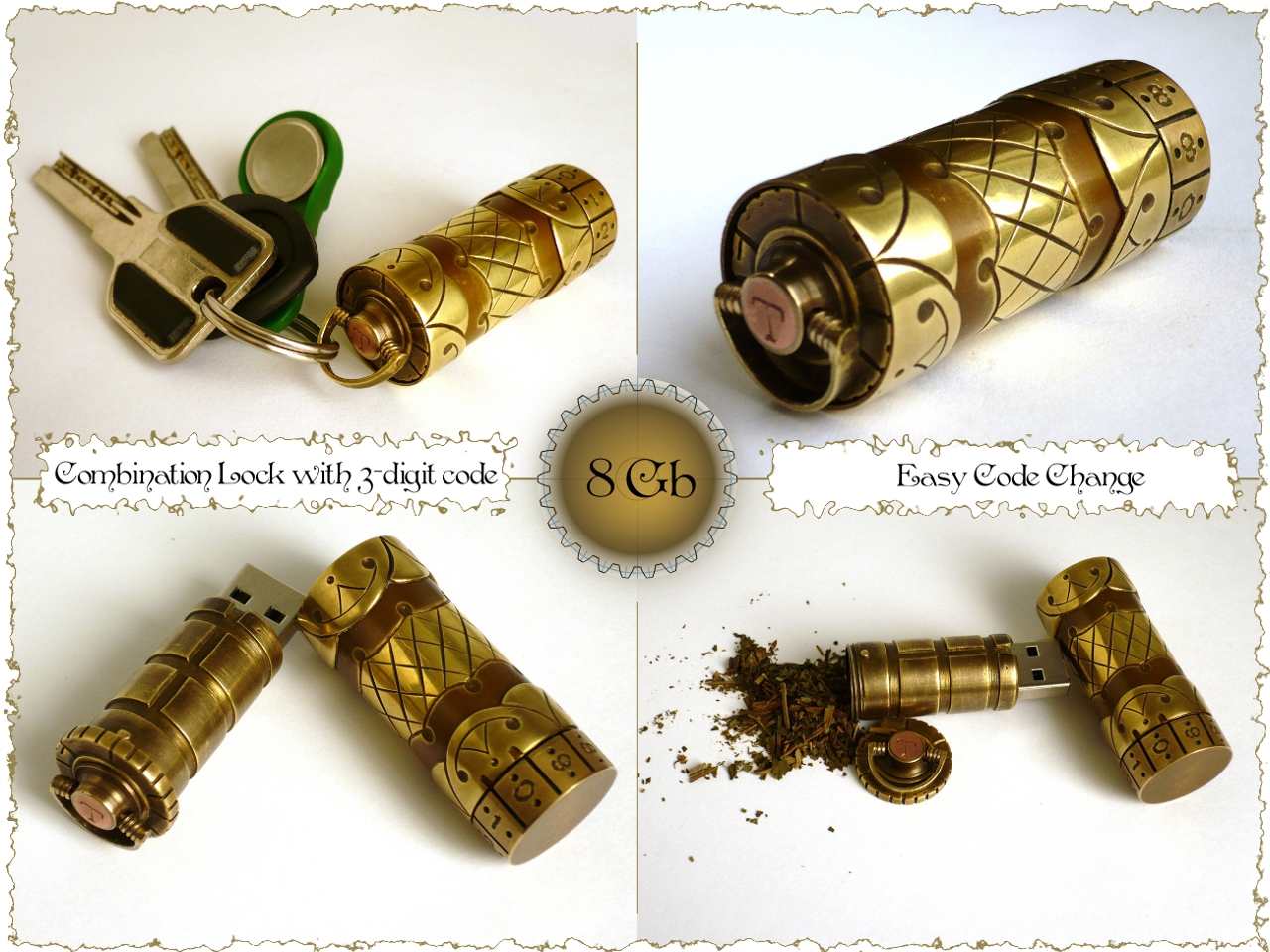 Steampunk USB flash by 42RUS