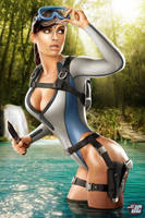 Lara Croft Wetsuit Commission