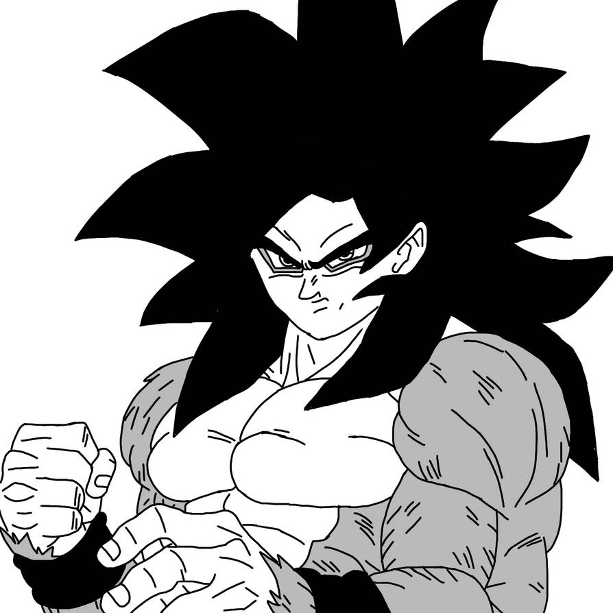 Ssj4 goku manga by starboyfenny on DeviantArt