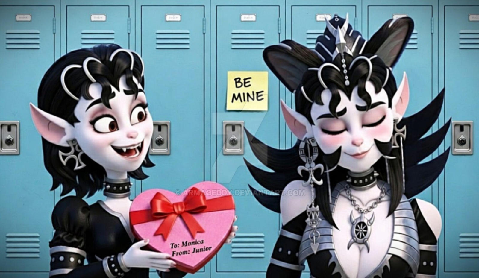 Junior Maximoff + Monica Mayhem ( Teenage Love )