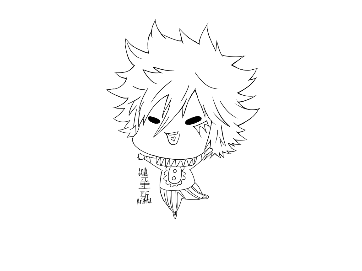 Chibi Byakuran Lineart