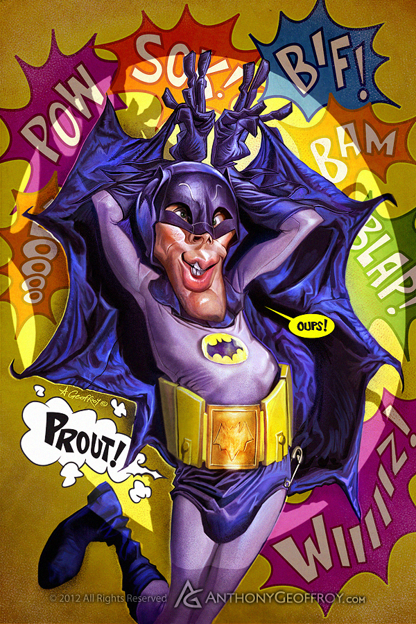 BATMAN adam West by AnthonyGeoffroy on DeviantArt