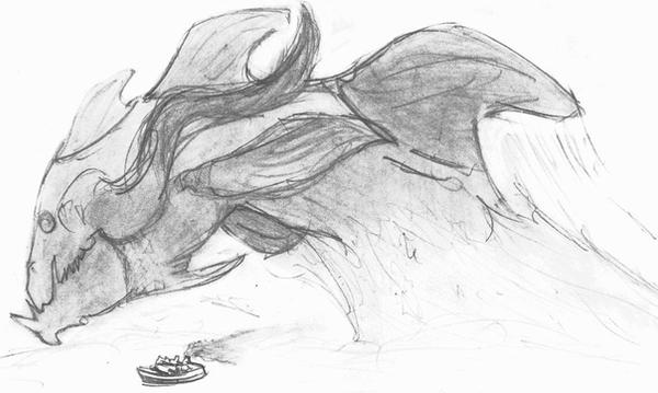 Abstract Monster Fish Drawing monster fish by primal-leadership on DeviantArt