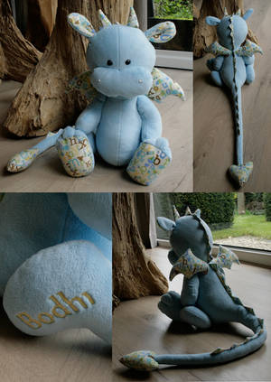 Baby blue plush dragon by meplushyou Baby blue plush dragon by meplushyou