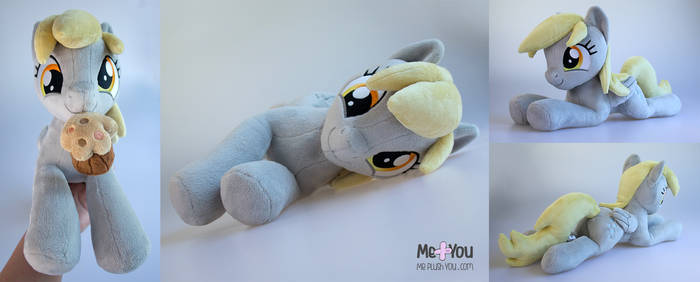 Derpy with muffin lying plush