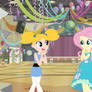 Fluttershy and Bubbles at the CHS