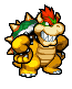 Bowser laughing