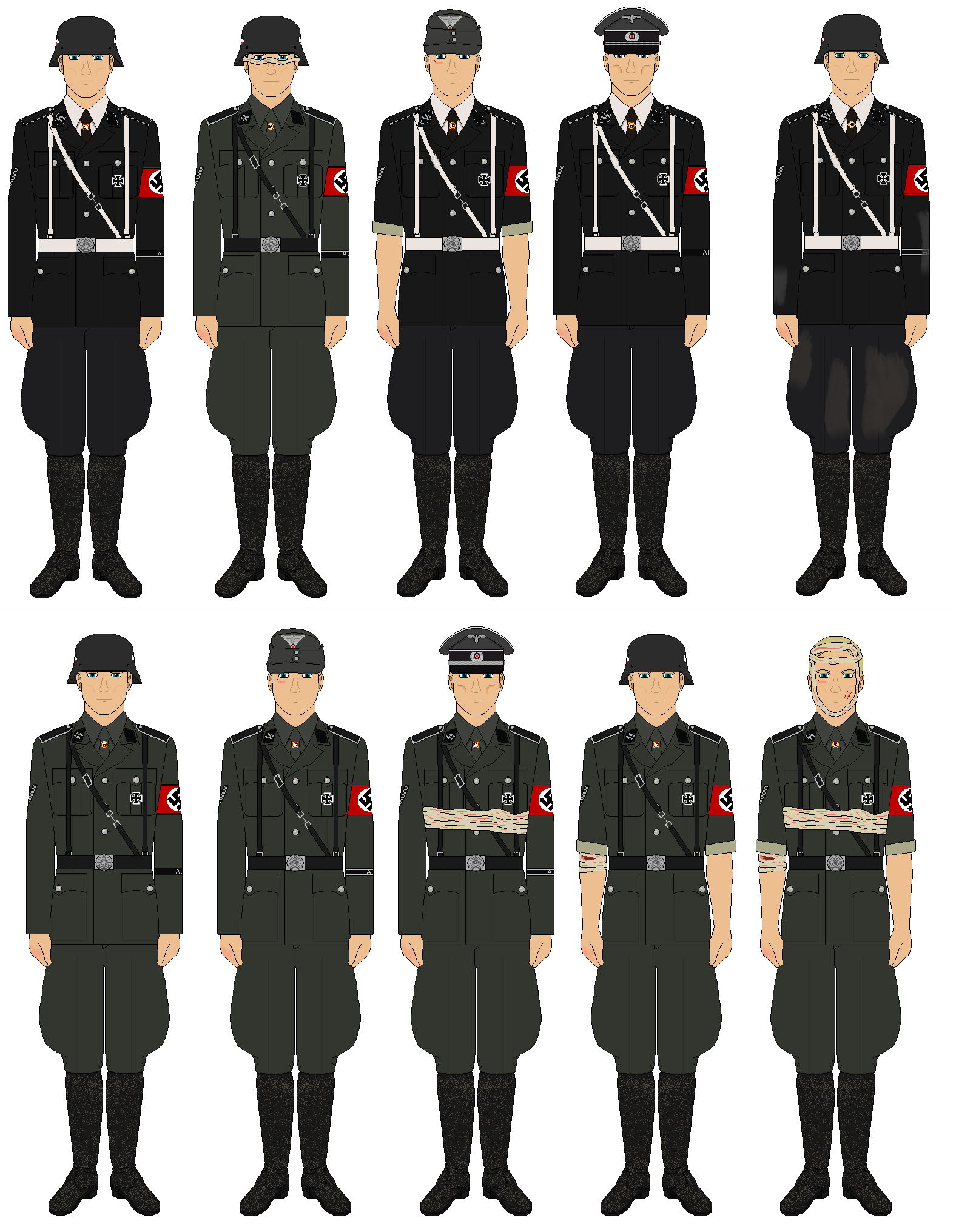 COD WaW SS Uniforms by Major-Vianna on DeviantArt