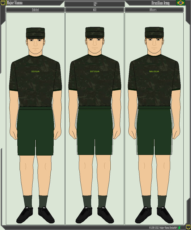 Brazilian Army Uniforms 12th by MajorVianna on DeviantArt