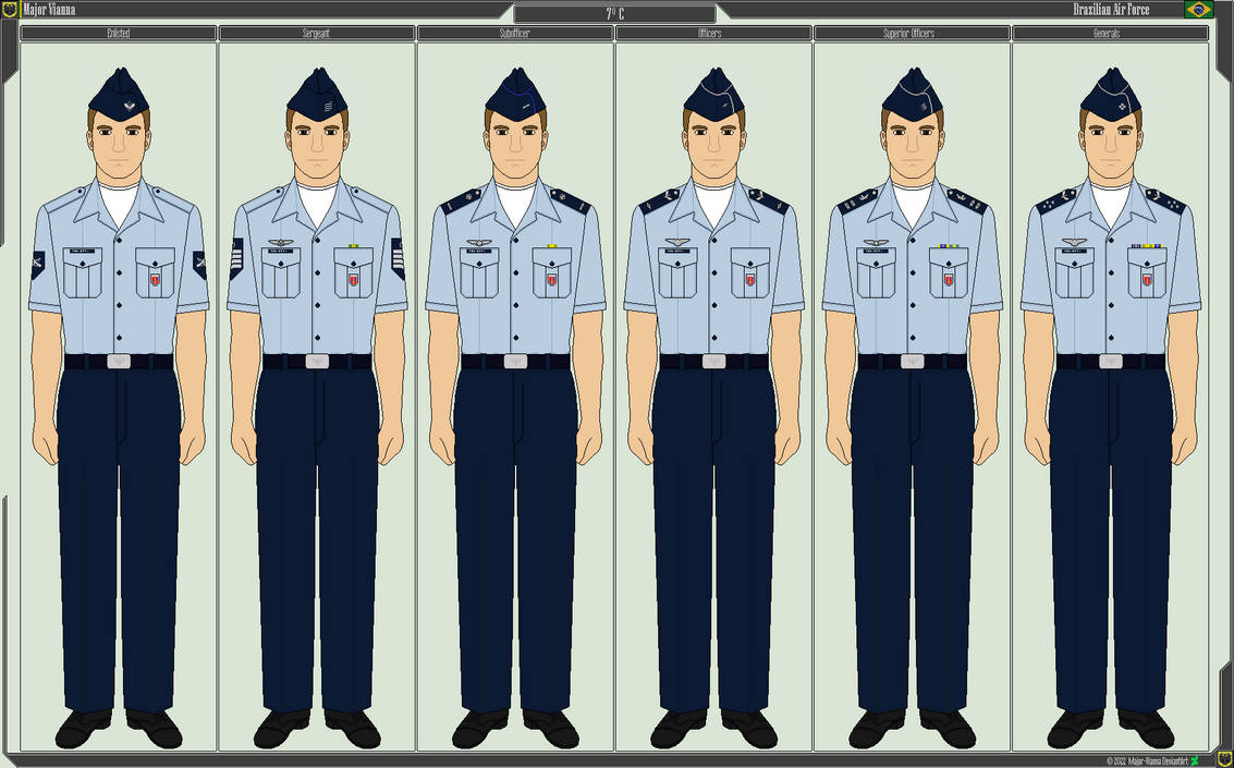 Brazilian Air Force Uniform - 7 C by Major-Vianna on DeviantArt