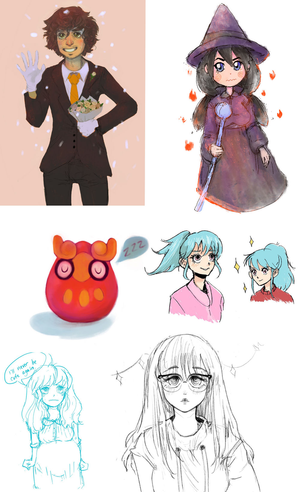 procreate sketches 3 by Poesby on DeviantArt