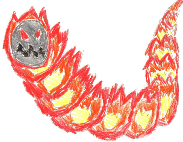 Fireworm Draw 001: Firewyrm by PsychoDemonFox on DeviantArt
