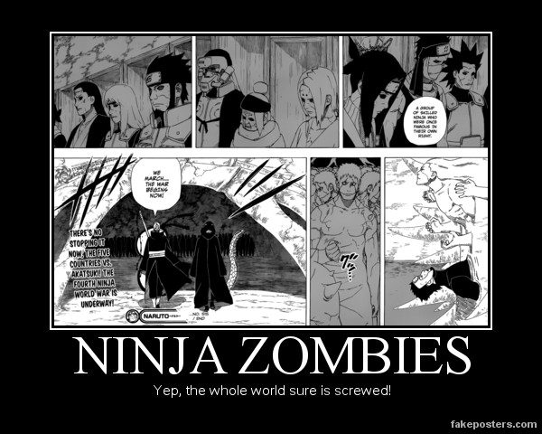 Ninja Zombie Demotivational