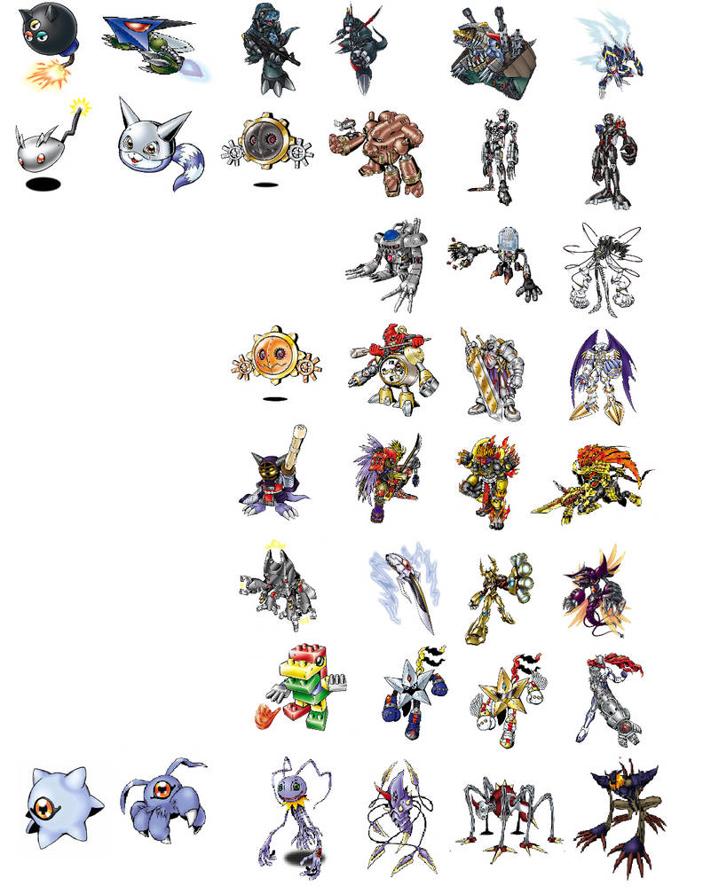 Digievolution Chart: Technologic by PsychoDemonFox on DeviantArt