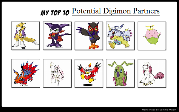 TOP15 - DIGIMONS MAIS FORTES 