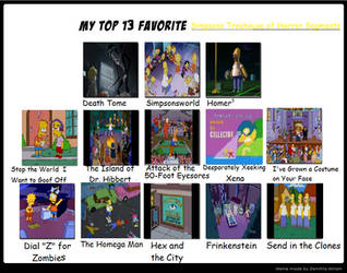 Top13: Simpsons Treehouse of Horror Episodes