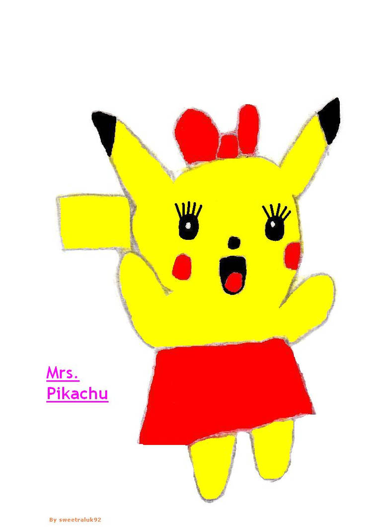 Mrs. Pikachu by sweetraluk92 on DeviantArt