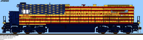 RailPaxton pacific railroad 9-M4400AC-A2 8764-8888