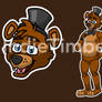 Freddy Fazbear Stickers (For Sale)
