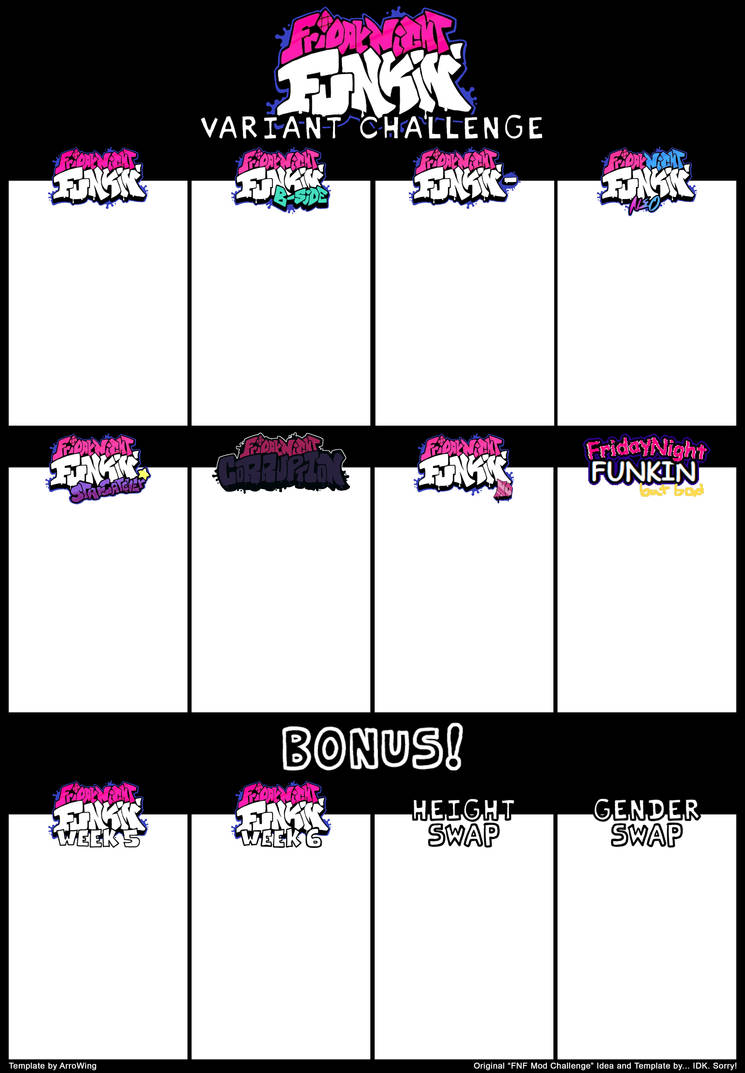 FNF Variant Challenge Template by ArrowWing on DeviantArt FNF Variant Challenge Template by ArrowWing on DeviantArt