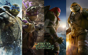 2014 TEENAGE MUTANT NINJA TURTLES MOVIE POSTER