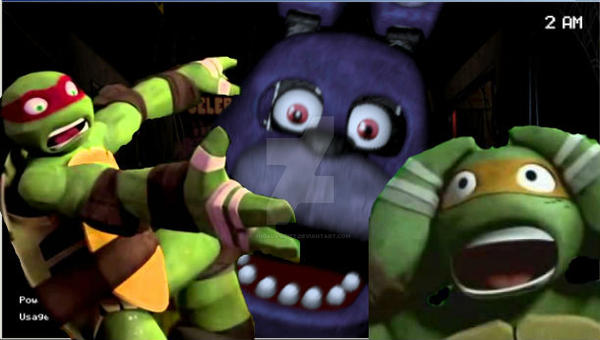 FNAF/TMNT CROSSOVER #1: Bonnie's Got You!!!!