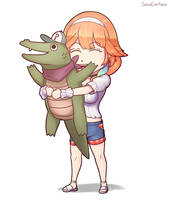 Kiara and Her New Alligator Son